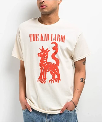 The Kid LAROI Dragon Dog Beige T-Shirt