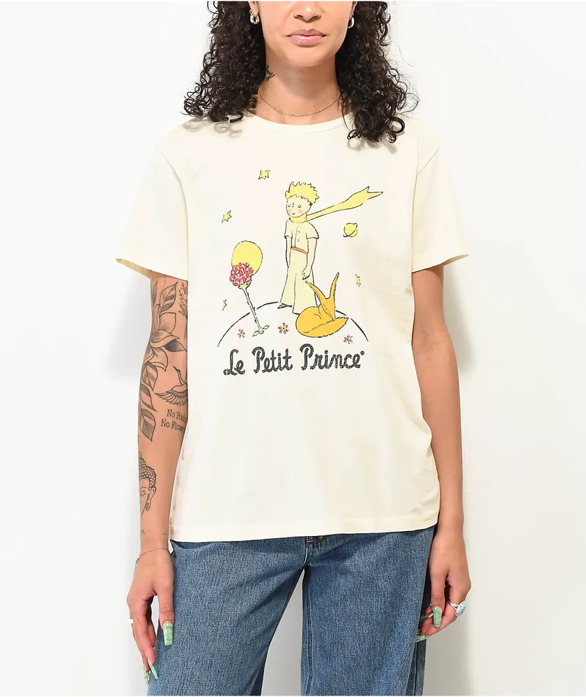 The Little Prince Rose & Stars Natural T-Shirt