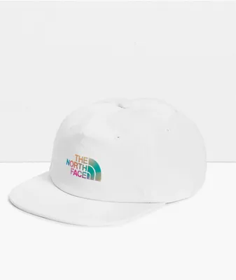 The North Face 66 Pride White Recycled 5 Panel Snapback Hat