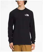 The North Face Box NSE Black & White Long Sleeve T-Shirt