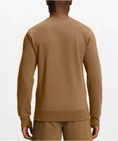 The North Face Heritage Patch Tan Crewneck Sweatshirt