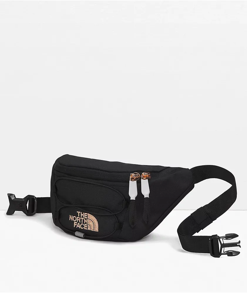 The North Face Jester Lumbar Luxe Black & Coral Fanny Pack