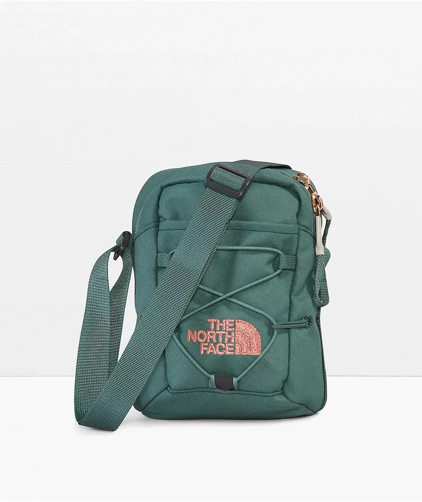 The North Face Jester Luxe Sage & Coral Crossbody Bag