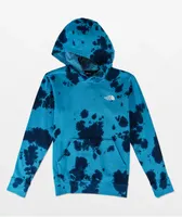 The North Face Kids Printed Black & Blue Tie Dye Hoodie