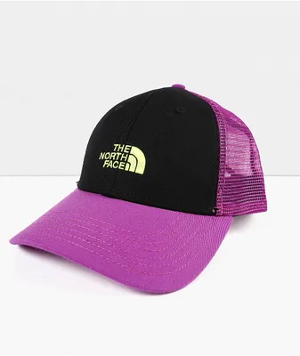 The North Face Mudder Black & Purple Trucker Hat