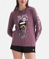 The North Face Snow Midnight Mauve Long Sleeve T-Shirt