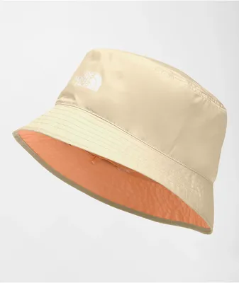 The North Face Sun Stash Gravel & Apricot Reversible Bucket Hat