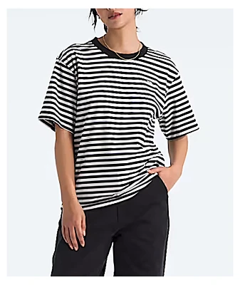 The North Face TNF Black & White Dune Stripe T-Shirt