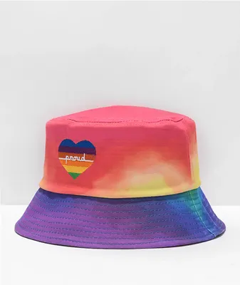 The Phluid Project Rainbow Tie Dye Bucket Hat
