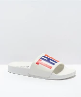 The Phluid Project They Them White Slide Sandals