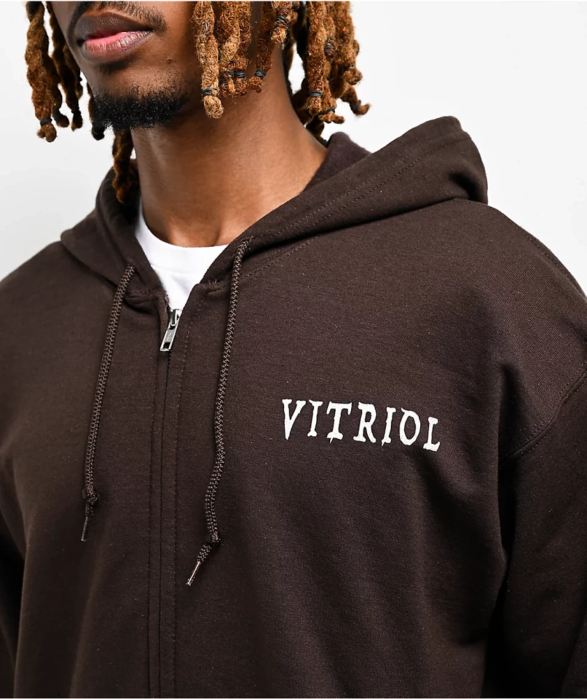 The Vitriol Brutal Brown Zip Hoodie