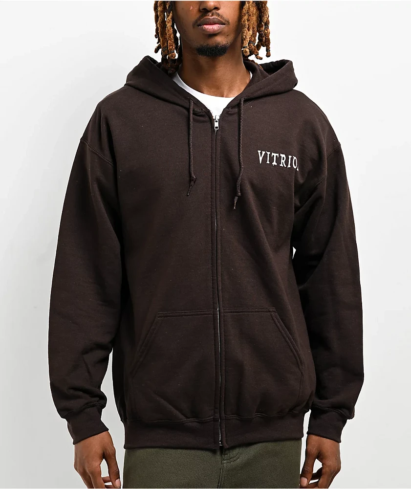 The Vitriol Brutal Brown Zip Hoodie