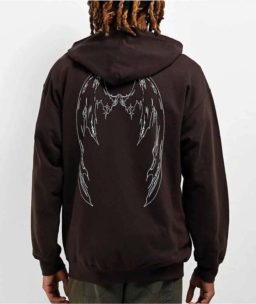 The Vitriol Brutal Brown Zip Hoodie