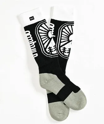 ThirtyTwo Halo Black & White Snowboard Socks