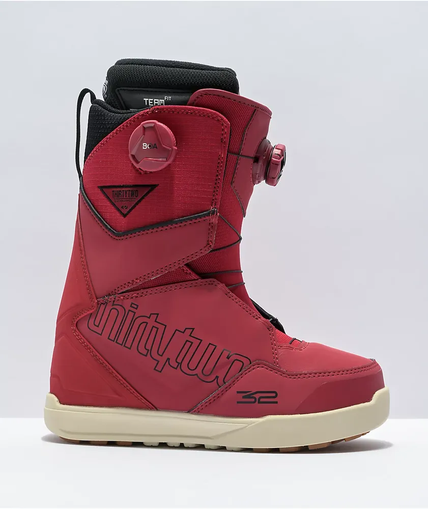 ThirtyTwo Lashed Double Boa Red Snowboard Boots 2021