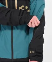 ThirtyTwo Lashed Insulated Green & Black 15K Snowboard Jacket 