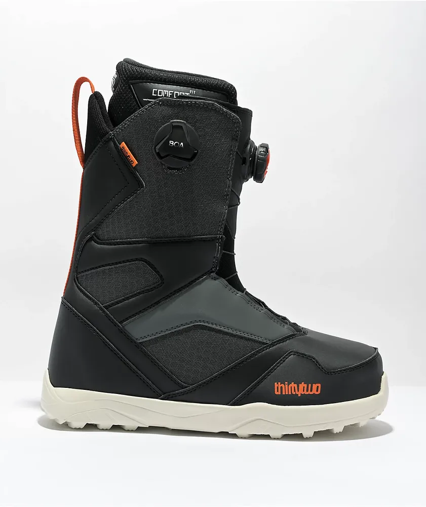 ThirtyTwo STW Double Boa Black & Grey Snowboard Boots 2023