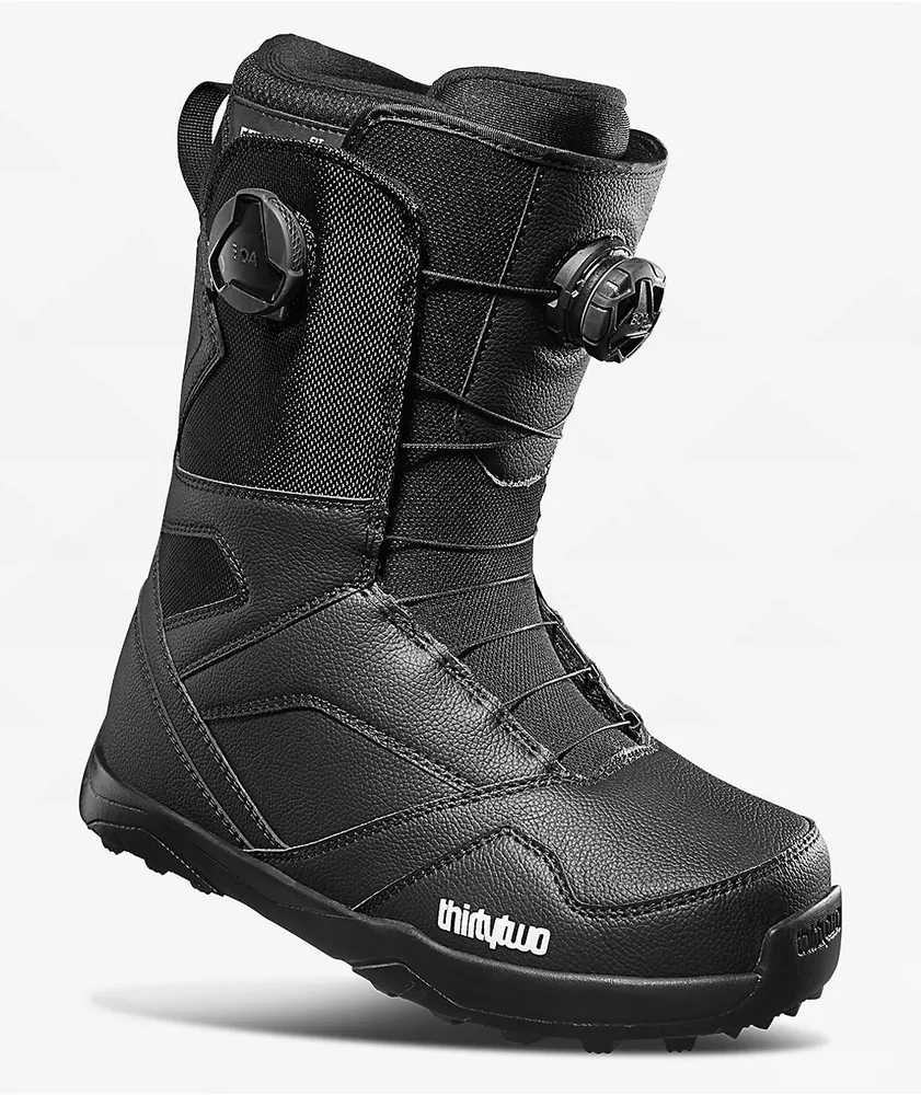 ThirtyTwo STW Double Boa Black Snowboard Boots 2023