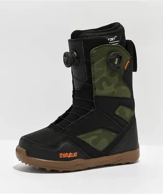 ThirtyTwo STW Double Boa Green Snowboard Boots 2024