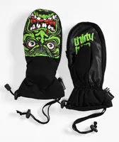 ThirtyTwo x Santa Cruz Green & Black 15k Snowboard Mittens