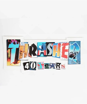 Thrasher 40th Anniversary Sticker