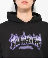 Thrasher Airbrush Black & Purple Hoodie