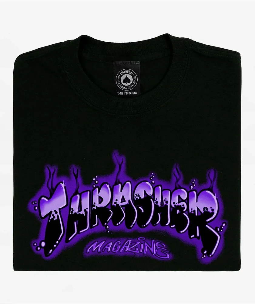 Thrasher Airbrush Black T-Shirt