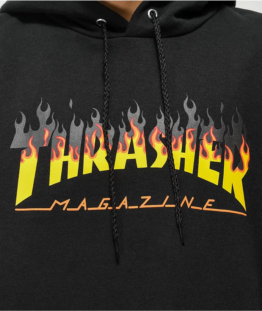 Thrasher BBQ Flame Black Hoodie 