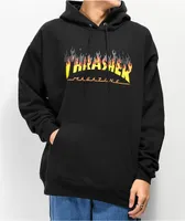 Thrasher BBQ Flame Black Hoodie