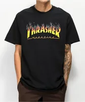 Thrasher BBQ Flame Black T-Shirt 