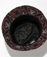 Thrasher Bandana Black & Red Bucket Hat