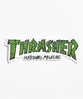 Thrasher Bricks Green Sticker