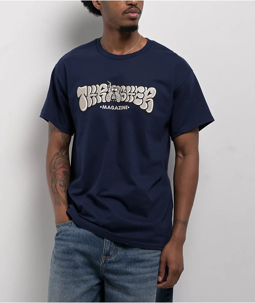 Thrasher Bully Navy T-Shirt