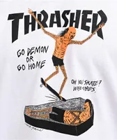 Thrasher Coffin White T-Shirt