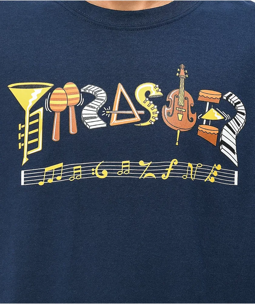 Thrasher Filmore Logo Navy T-Shirt