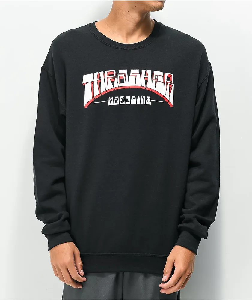 Thrasher Firme Logo Black Crewneck Sweatshirt