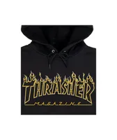 Thrasher Flame Black & Yellow Hoodie