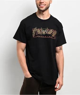 Thrasher Gato Black T Shirt