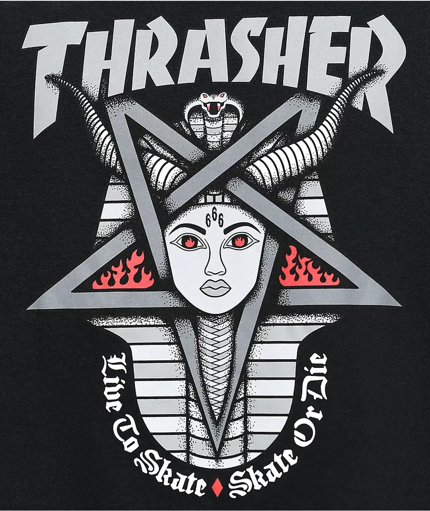 Thrasher Goddess Black T-Shirt