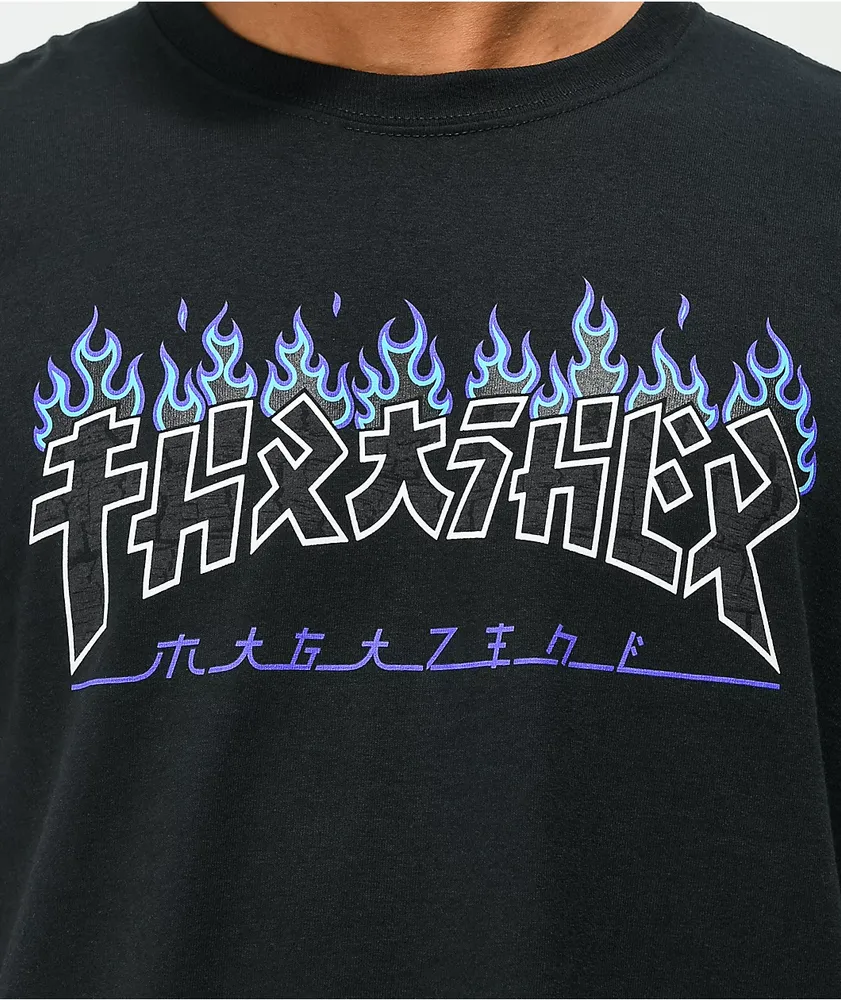 Thrasher Godzilla Charred Black T-Shirt