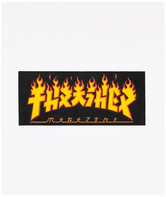 Thrasher Godzilla Flame Sticker