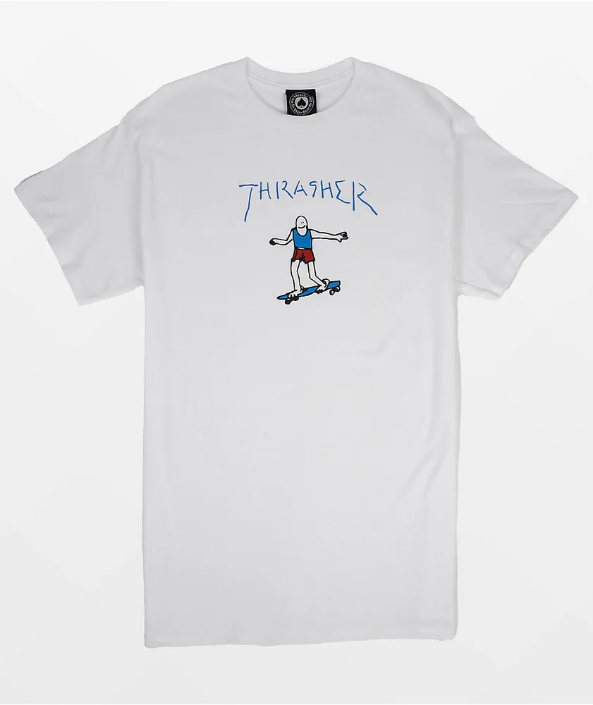 Thrasher Gonz White, Red & Blue T-Shirt