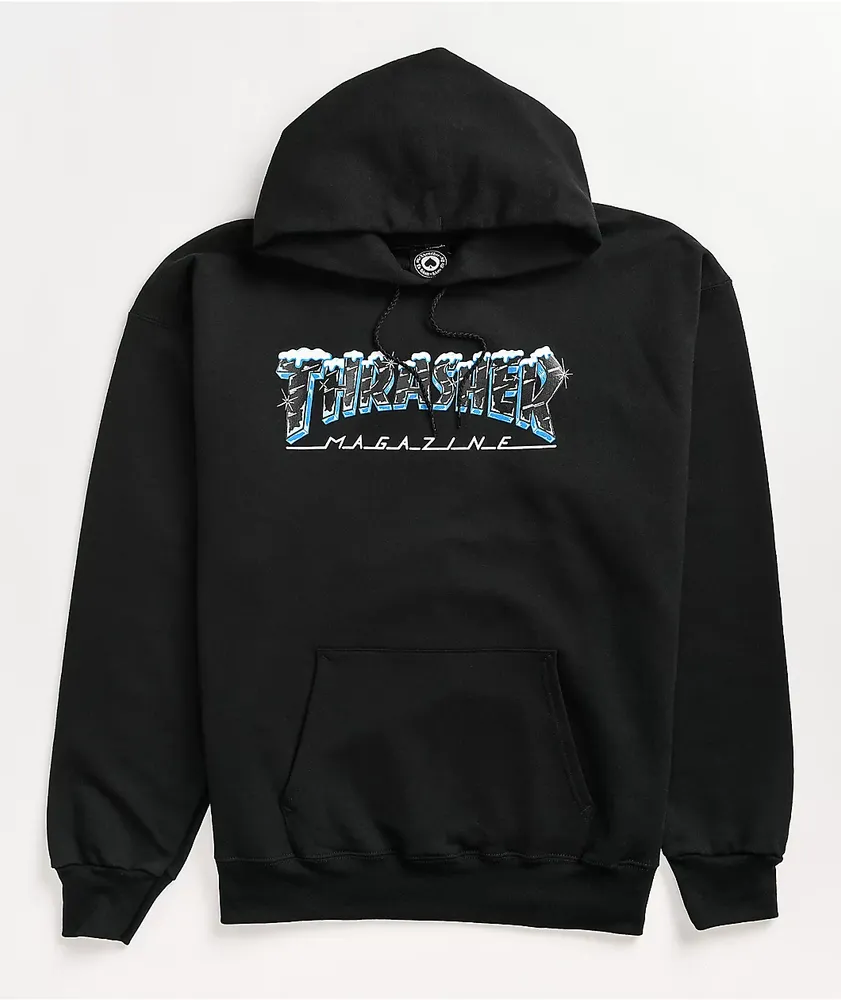 Thrasher Ice Black Hoodie