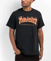Thrasher Inferno Black T-Shirt