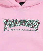 Thrasher Kids' Roses Pink Hoodie