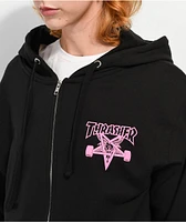 Thrasher Little Skategoat Black & Pink Zip Hoodie