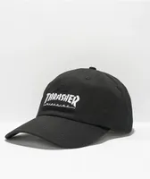 Thrasher Logo Black Strapback Hat