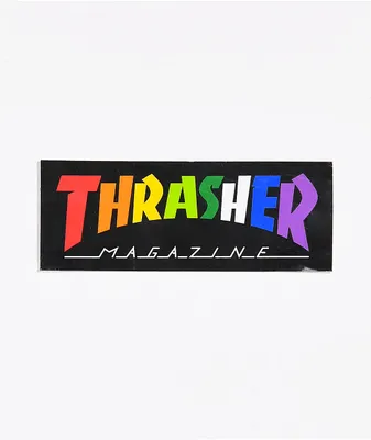 Thrasher Logo Rainbow Sticker