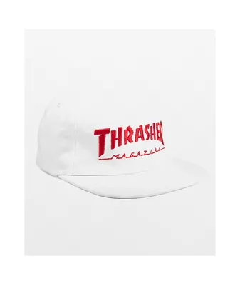 Thrasher Mag Logo White Snapback Hat