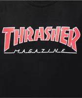 Thrasher Magazine Outlined Black T-Shirt